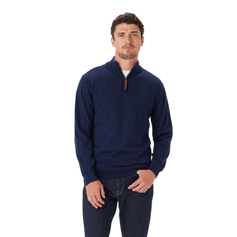 R.M. Williams Ernest 1/4 Zip Merino Knit image number 0